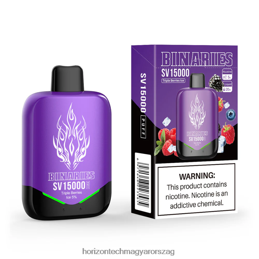 H66ZJJ94 tripla bogyós jég HorizonTech Binaries Cabin eldobható sv - Horizontech Vape Kit