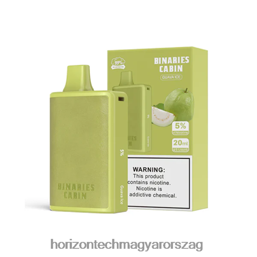 H66ZJJ58 guava jég HorizonTech Binaries Cabin eldobható 20 ml - Horizon Tech Vape Coils