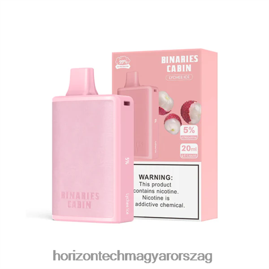 H66ZJJ60 licsi jég HorizonTech Binaries Cabin eldobható 20 ml - Horizon Tech Vape Tank