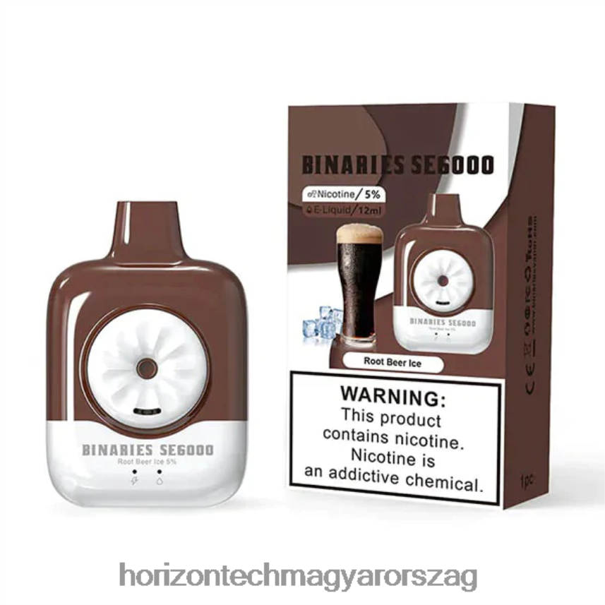 H66ZJJ156 gyökér sörjég HorizonTech Binaries Cabin eldobható se 12ml - Horizon Tech Vape