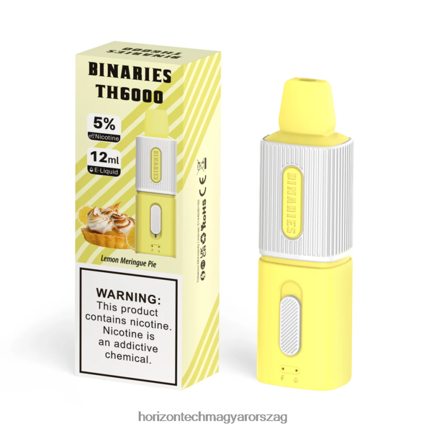 H66ZJJ101 citromos habcsók pite HorizonTech Binaries Cabin th6000 eldobható 12ml - Horizontech Magyarország