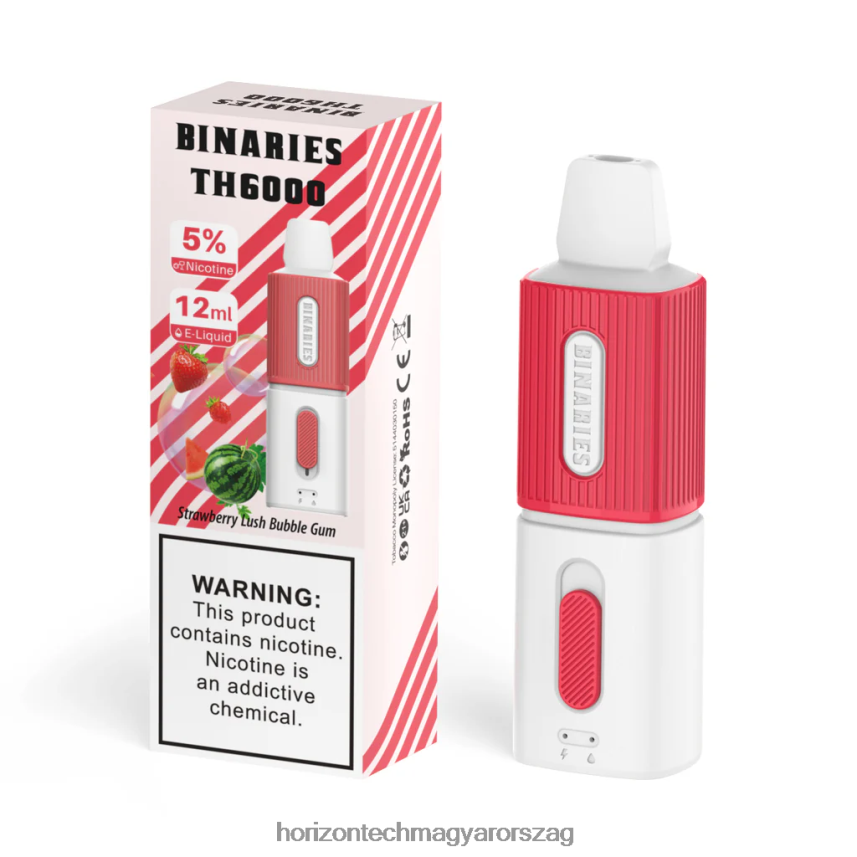 H66ZJJ117 epres buja rágógumi HorizonTech Binaries Cabin th6000 eldobható 12ml - Horizon Tech Company