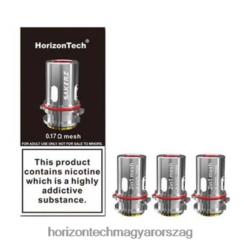 H66ZJJ6 2 az 1-ben háló 0,17 ohm (3 csomag) HorizonTech Sakerz tekercsek (3 db) - Horizon Tech Vape