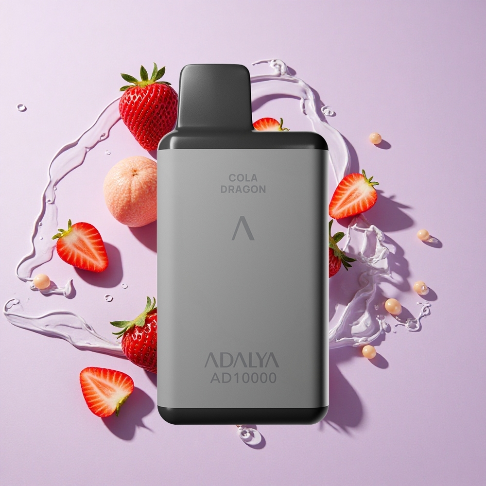 Eper fröccs Adalya AD 10000 Puffs eldobható e-cigaretta 14 ml e-liquid, 650 mAh akkumulátor