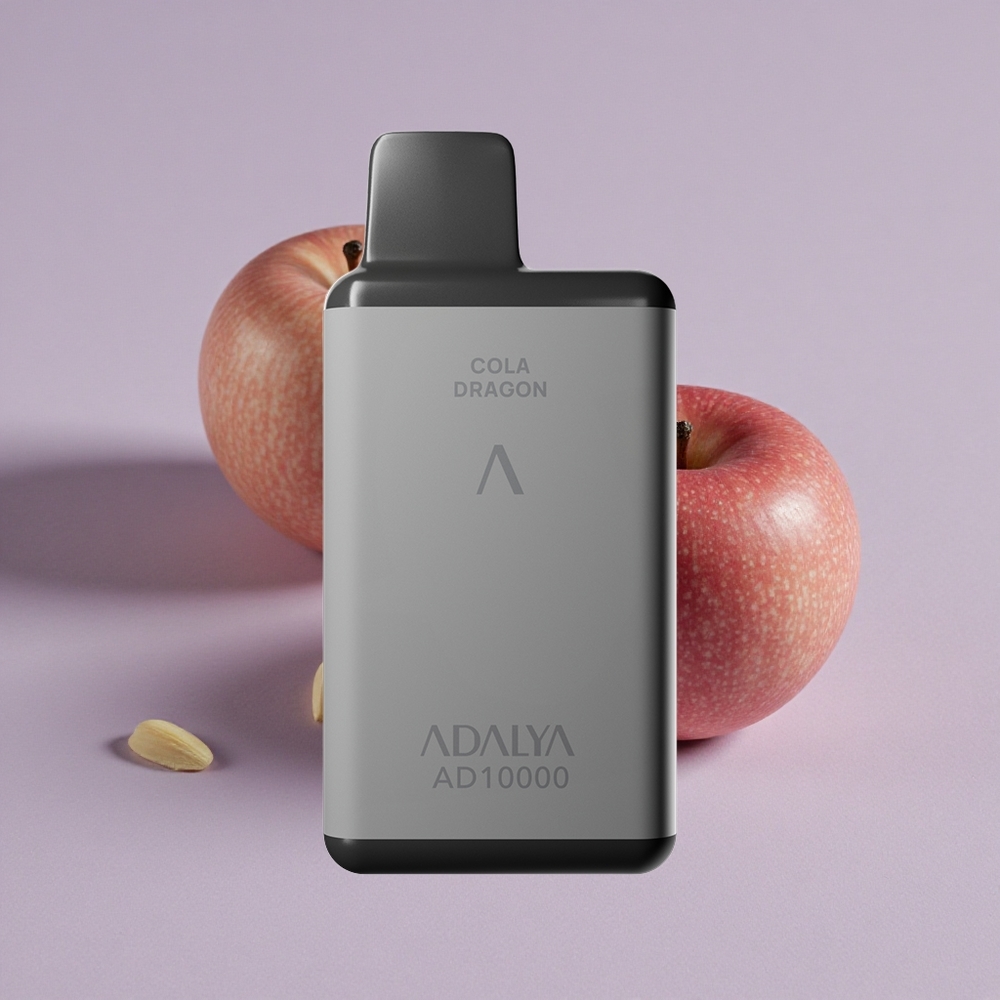 Két Alma Adalya AD 10000 Puffs Eldobható E-cigaretta Űrszürke szín, 14 ml e-liquid