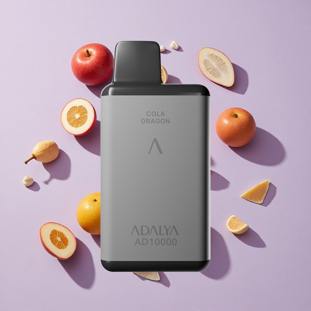 Menta Adalya AD 10000 Puffs Eldobható E-cigaretta Űrszürke szín, 14 ml e-liquid