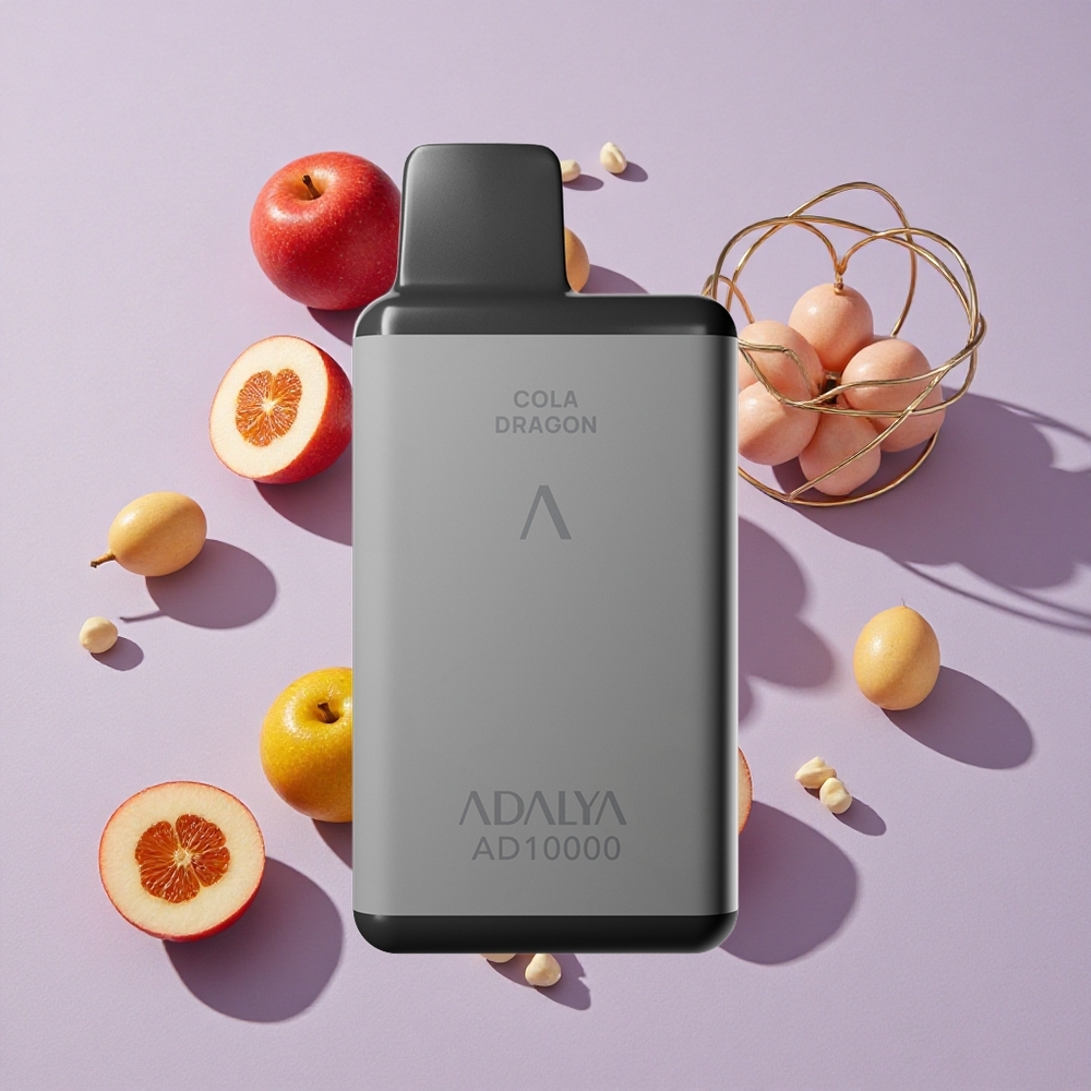 Űrszürke Adalya AD 10000 Puffs Eldobható E-cigaretta 14 ml e-liquid és 650 mAh akkumulátor
