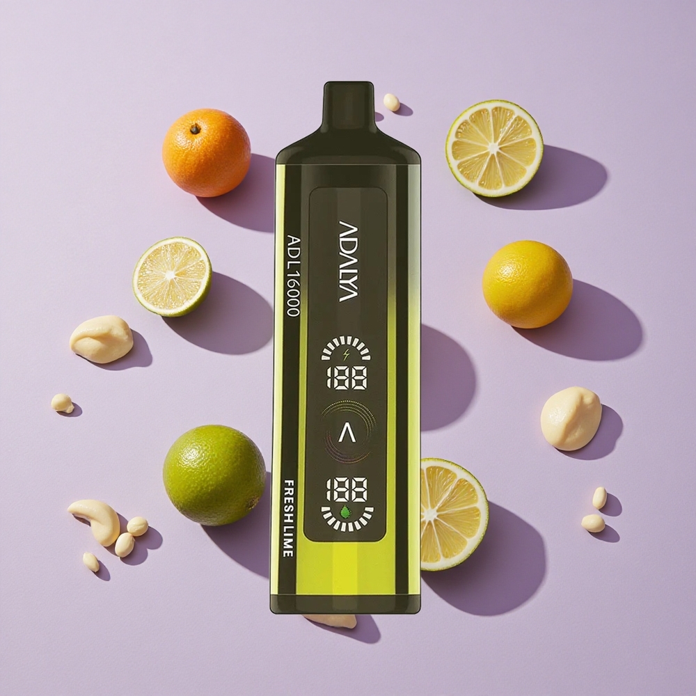 Friss Lime Adalya ADL PRO 16 000 Puffs Elektromos Cigaretta USB-C töltés, 25ml e-liquid