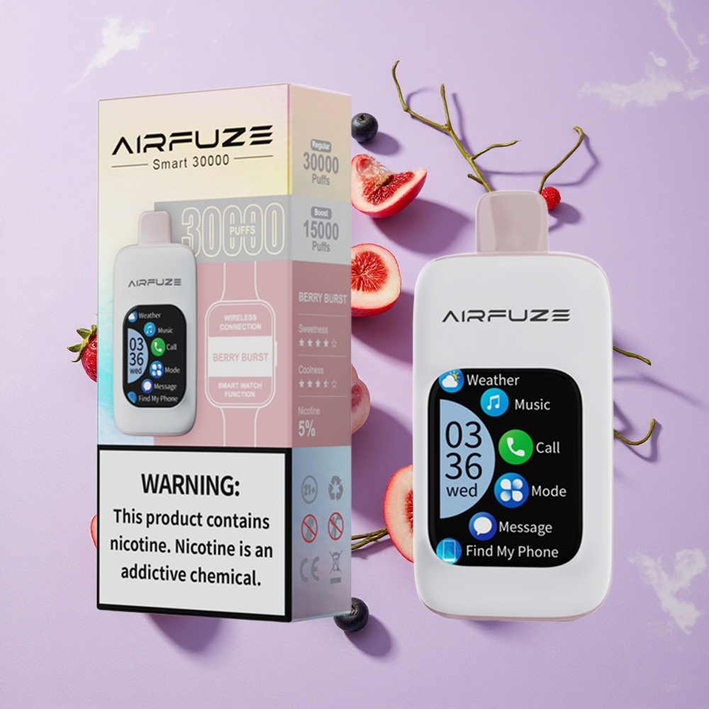 Bogyós Robbanás AirFuze Smart 30000 Puffs Eldobható Pod Akkumulátor Kapacitás: 900mAh, Nikotin Erősség: 5%