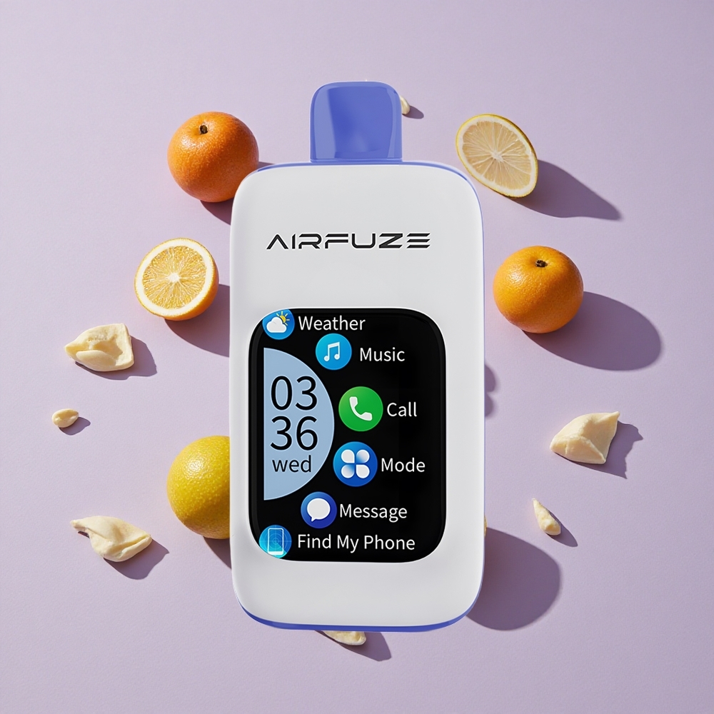 Miami Menta AirFuze Smart 30000 Puffs Disposable Pod, TFT érintőképernyős kijelző 2,01", 900mAh akkumulátor