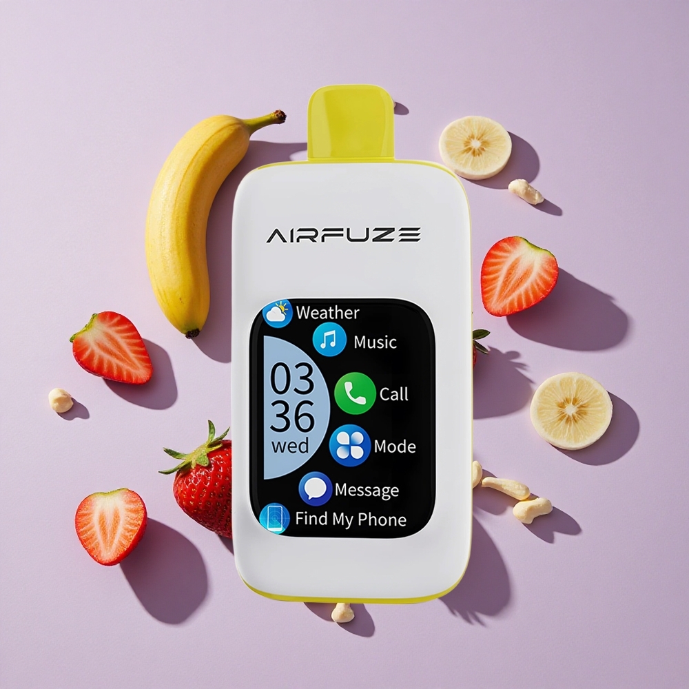Eper-Banán AirFuze Smart Pro 40000 Puffs 900mAh Tölthető Akkumulátor Intelligens Érintőképernyő