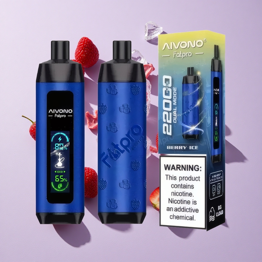 Bogyó Jég Aivono Aim Fatpro 22000 Puffs Eldobható e-cigaretta 28ml E-liquid 600mAh újratölthető