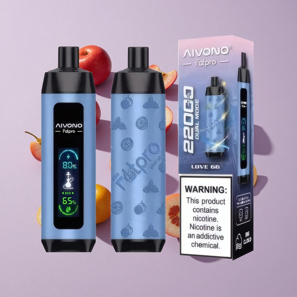 Szerelmes 66 Aivono Aim Fatpro 22000 Puffs Elszívható E-cigaretta 28ml E-liquide 600mAh Újratölthető