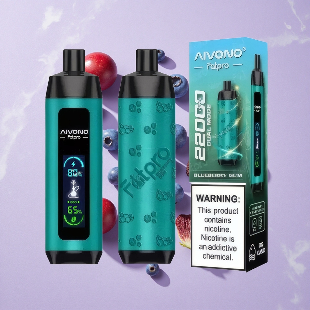 Áfonya Aivono Aim Fatpro 22000 Puffs Eldobható E-cigaretta 28ml E-liquid és 600mAh Felhasználható