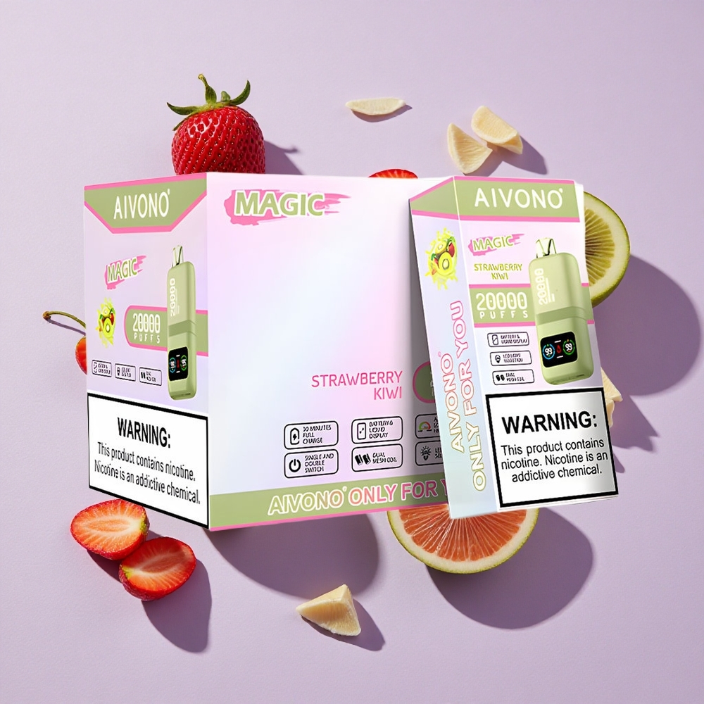 Eper-Kiwi Aivono Aim Magic 20000 Puffs eldobható e-cigaretta 26ml E-liquid 600mAh Battery