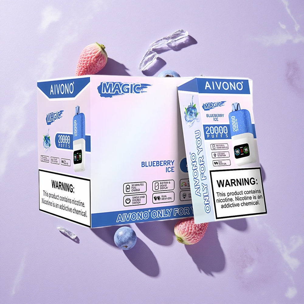 Kékáfonya jég Aivono AIM MAGIC 20000 Puffs eldobható e-cigaretta 26ml E-liquid Típus-C töltés