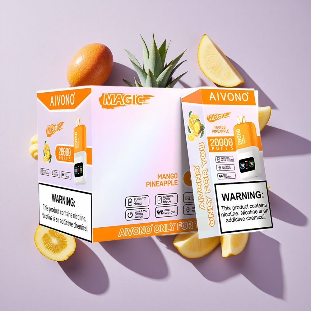 Mangó Ananász Aivono Aim Magic 20000 Puffs Eldobható E-cigaretta 26ml E-liquid és 600mAh Akkumulátor