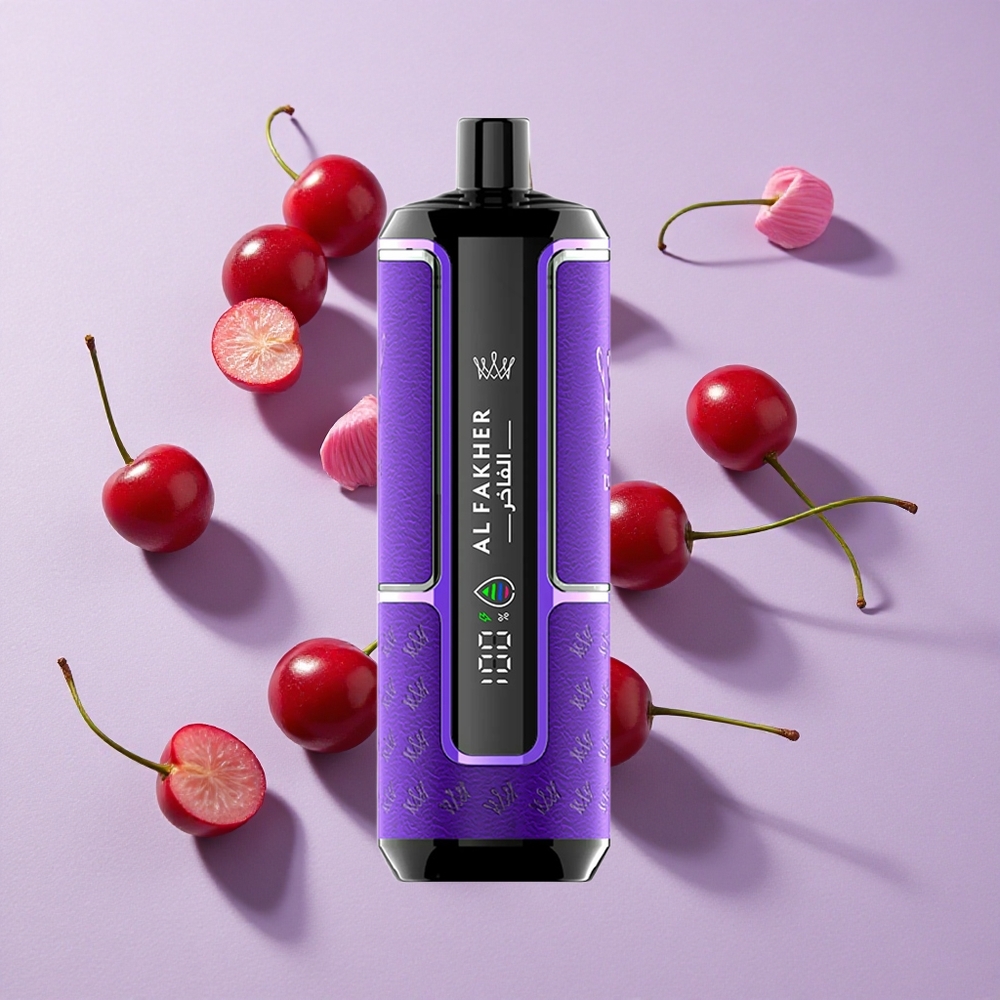 Cseresznye Ünnep Al Fakher Crown Bar 15K Hypermax Eldobható Vape Készlet 15 000 Löket, 22ml E-Liquid Tartály, 600mAh Akkumulátor