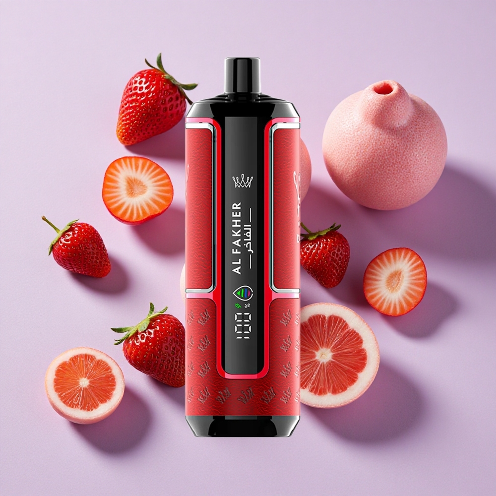 Eper Punch Al Fakher Crown Bar 15K Hypermax Eldobható Vape Készlet – 22ml E-Liquid Tartalom, 15 000 Puffs Kapacitás