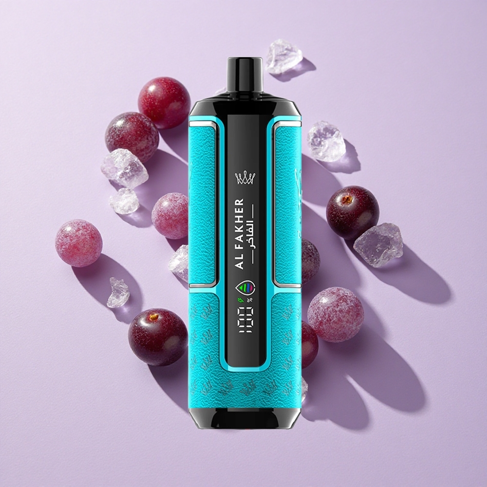 Feketeribes Jég Al Fakher Crown Bar 15K Hypermax Eldobható Vape Kit – 22ml E-liquid Kapacitás, 15 000 Puffs