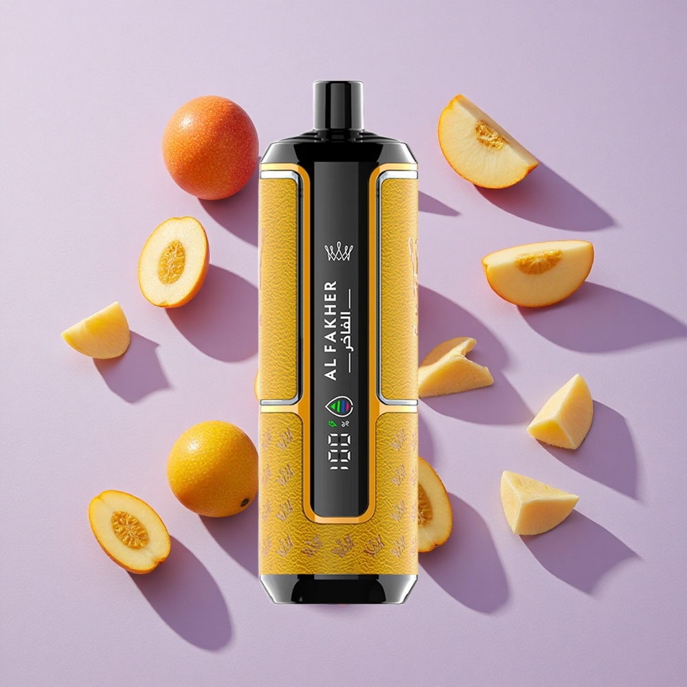 Mangó Jég Al Fakher Crown Bar 15 000 Puffs Hypermax Eldobható Vape Készlet, 22 ml E-liquid kapacitás, Típus-C port töltés