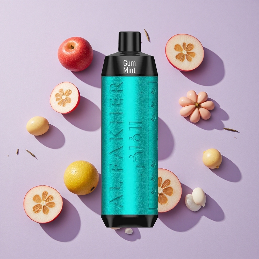 Al Fakher Crown Bar 8000 Crystal Eldobható Vape Rágógomba Menta 18ml e-Liquid Kapacitás 600mAh Akkumulátor