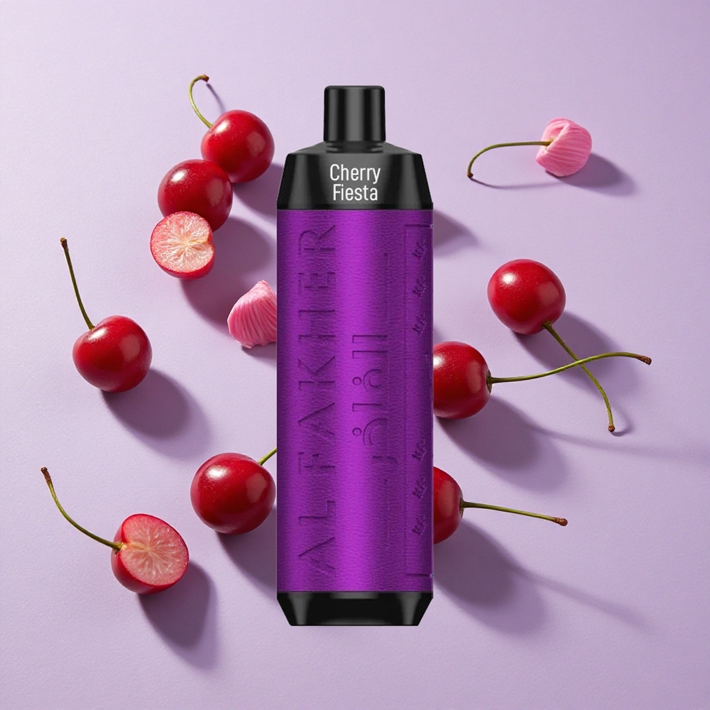 Cseresznyes Ünnep Al Fakher Crown Bar 8000 Eldobható e-Cigi 8000 Szívás Compact And Sleek 18ml e-Liquid Kapacitás