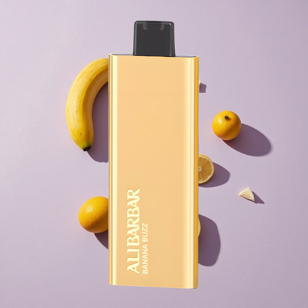 Banana Buzz Alibarbar Pandora 7000 Puffs Eldobható Vape, 17 ml e-liquid kapacitás, 1.0 ohm tekercs ellenállás