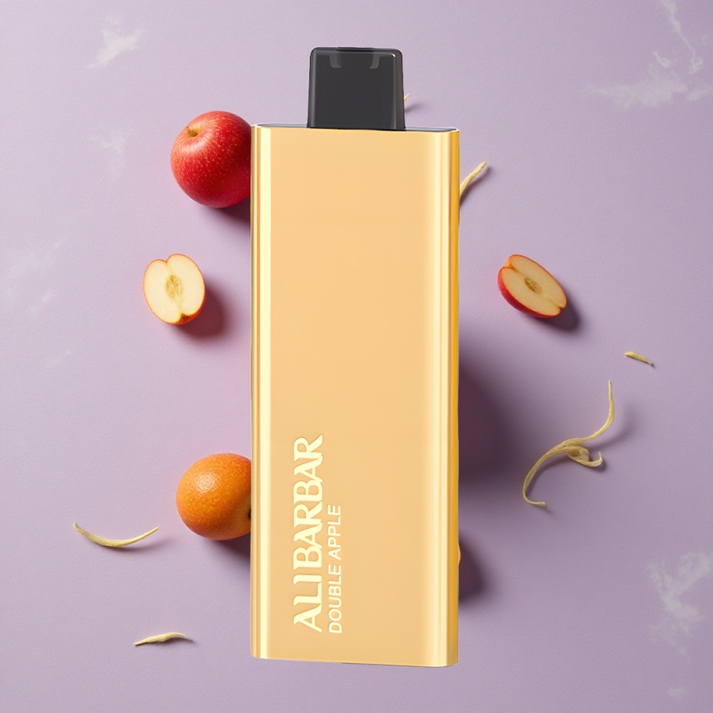 Kettős Alma Alibarbar Pandora 7000 Puffs Egyszerhasználatos Vape – 17 ml e-liqued űrtartalom, 1.0 Ω tekercsellenállás