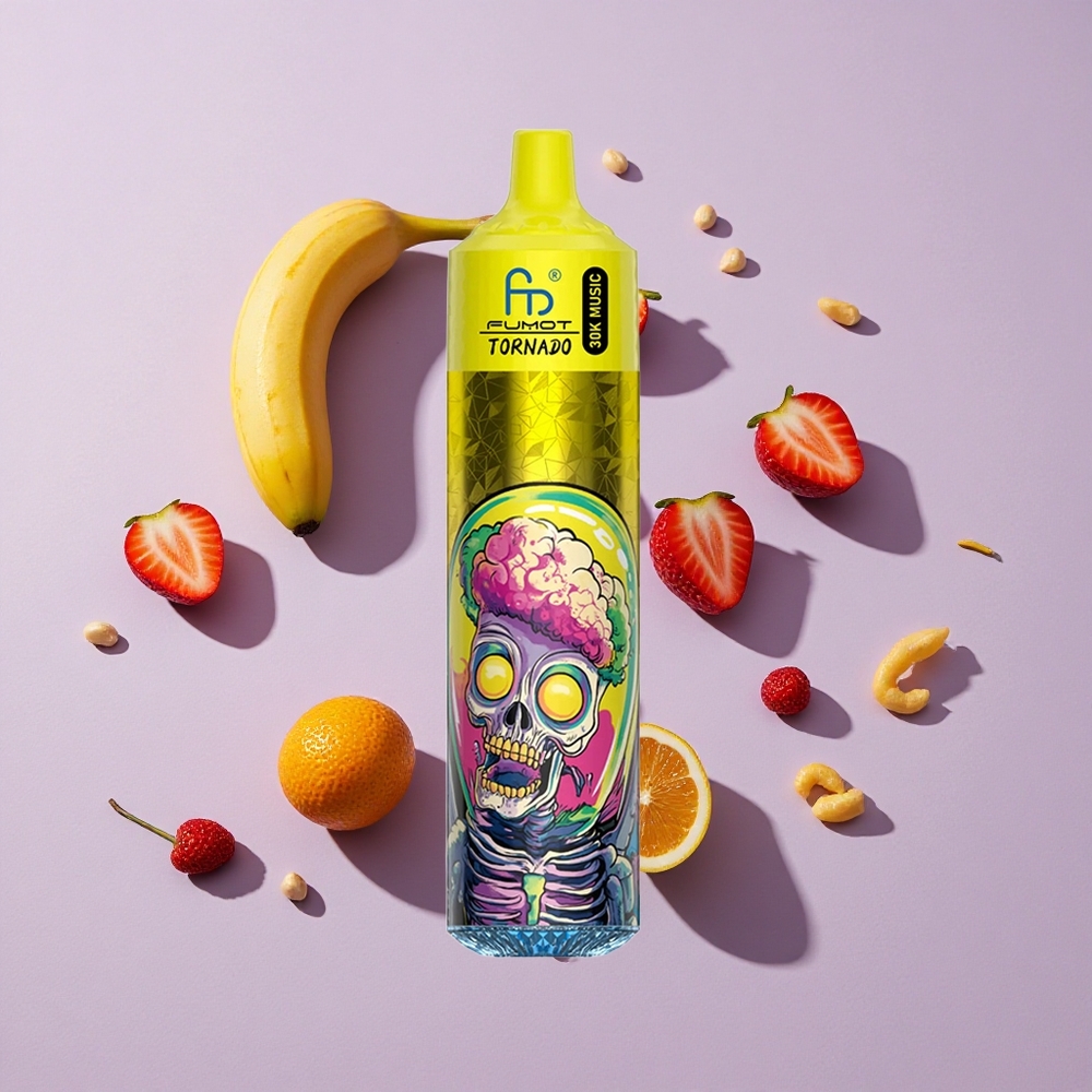Banan Eper Fumot Randm Tornado 30000 löket Elektromos folyadék kapacitás: 30mL (előre feltöltött), Akkumulátor: 600mAh újratölthető