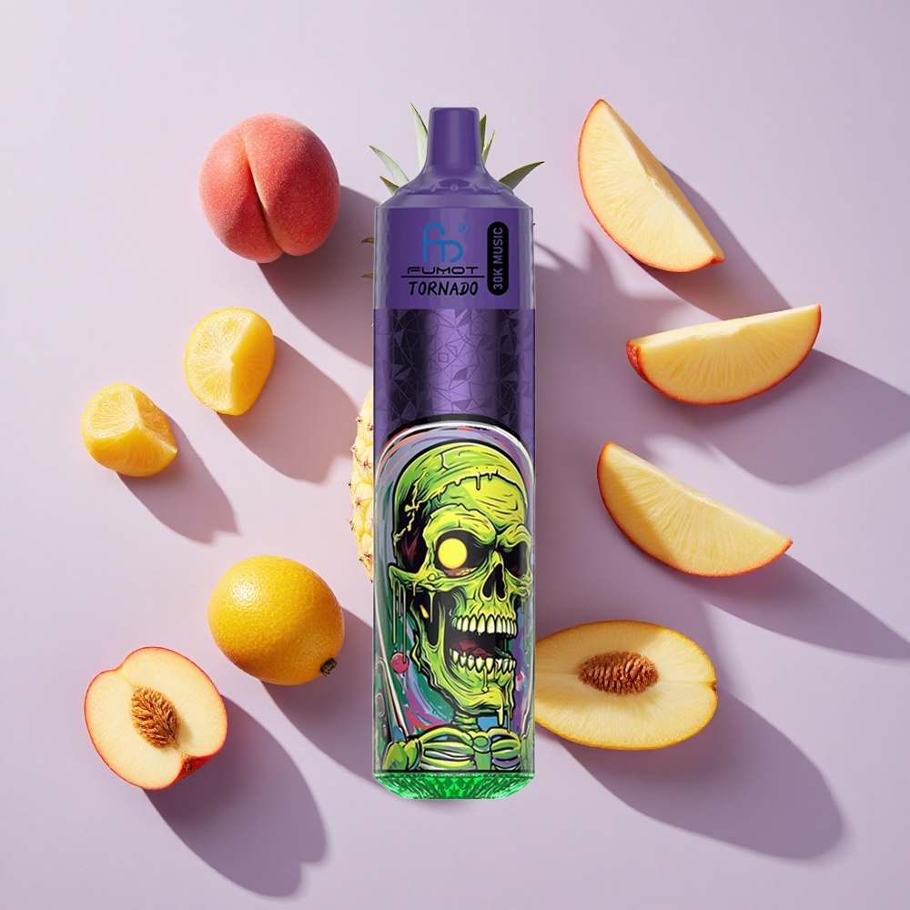 Barack Mango Ananász íz Fumot Randm Tornado 30 000 Puffs, 30mL előre feltöltött e-liquid, 600mAh feltölthető akkumulátor