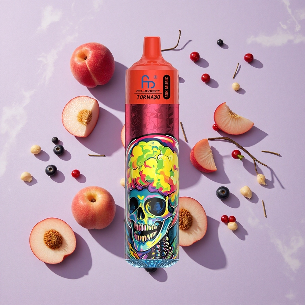 Barackbogyó Fumot RandM Tornado 30000 puffs, 30mL előre feltöltött e-liquid, 600mAh feltölthető akkumulátor