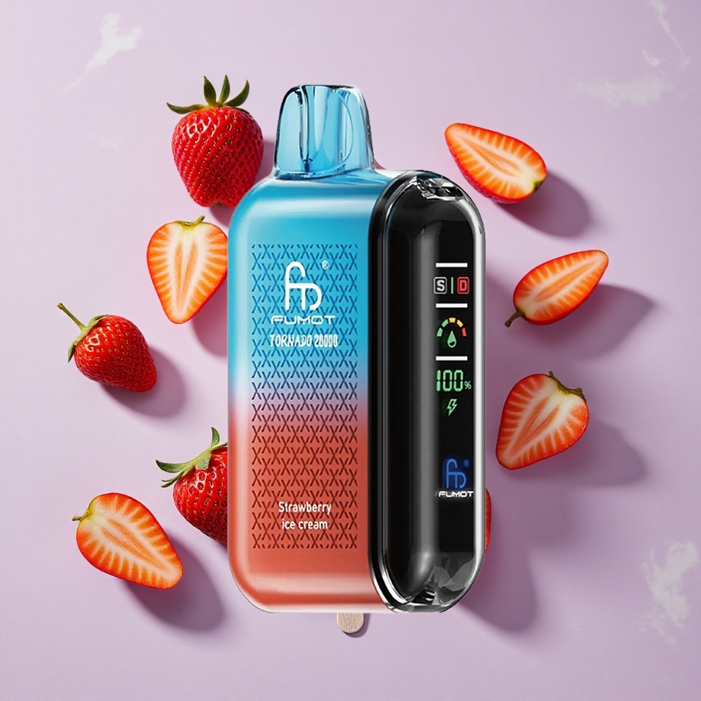 Eperfagylalt Fumot Tornado 20000 Puffs 20ml E-liqued kapacitás 850mAh tölthető akkumulátor