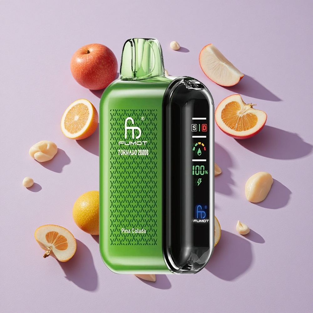 Pina Colada íz Fumot Tornado 20000 Puffs Dual Mesh Coil és Smart Display