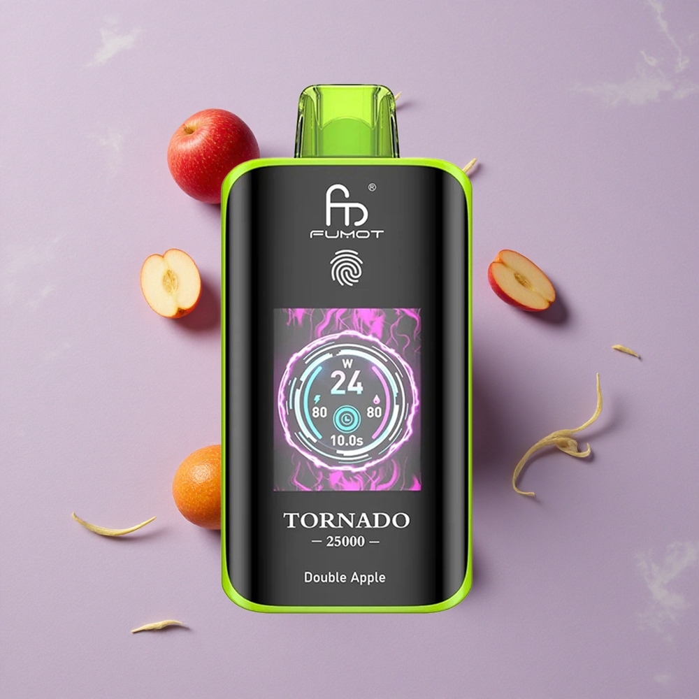 Dupla Alma Fumot Tornado 25000 Puffs HD Kijelző és 700mAh Újratölthető Akku