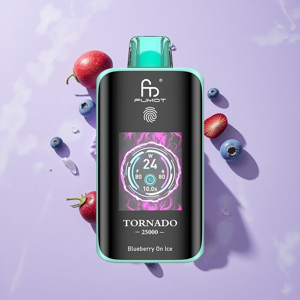 Eperjég Fumot Tornado 25000 Puffs 700mAh újratölthető akkumulátor 20ml előre feltöltött e-liquid