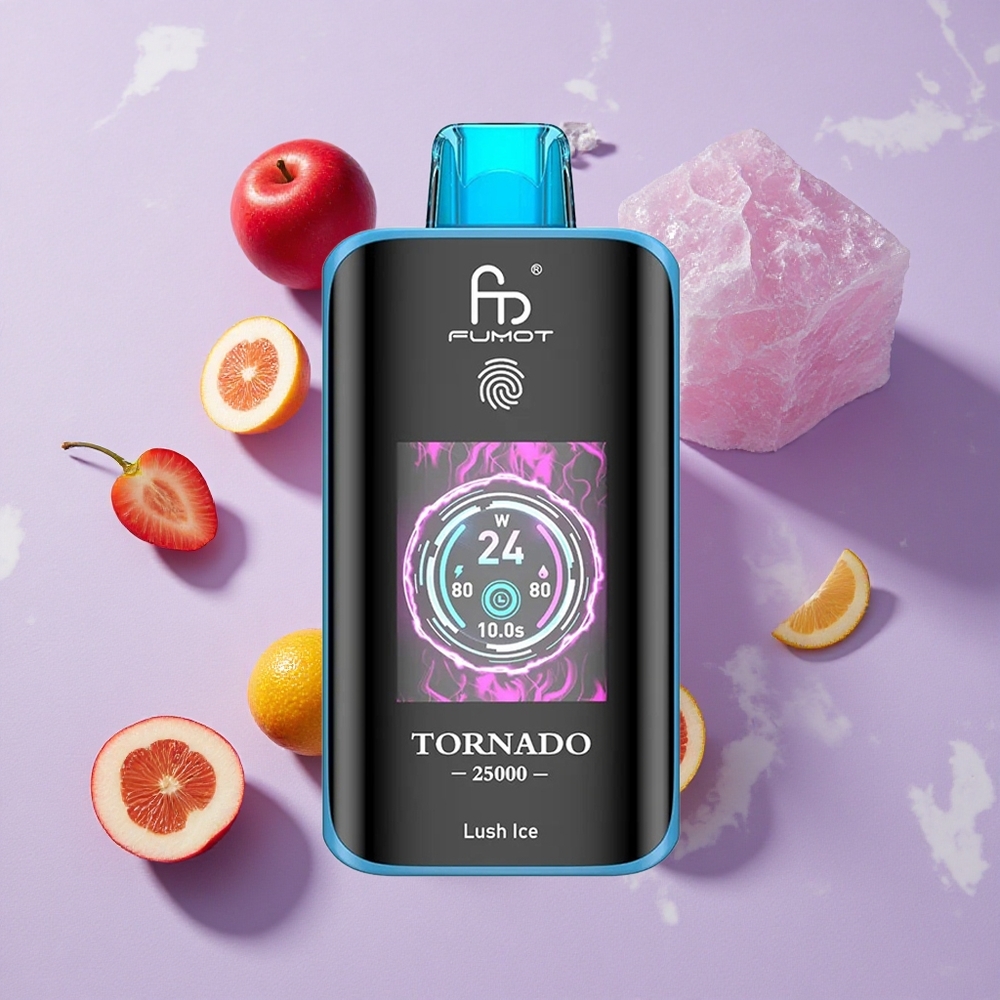 Ízes Lush Ice Fumot Tornado 25000 Puffs 700mAh feltölthető akkumulátor 20ml előre feltöltött e-liquiddel