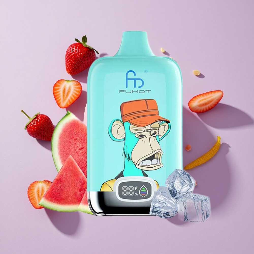 Eper Fánk Fumot Tornado Digital Box 12000 Puffs Eldobható e-cigaretta 20ml E-Liquid 550mAh feltölthető akkumulátor