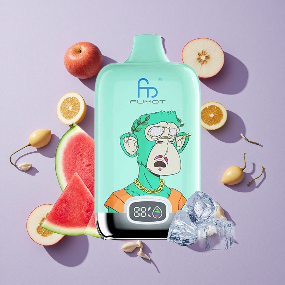 Hűvös Mentol Fumot Tornado Digital Box 12000 Puffs eldobható e-cigaretta 20ml E-liquid és 550mAh tölthető akkumulátor