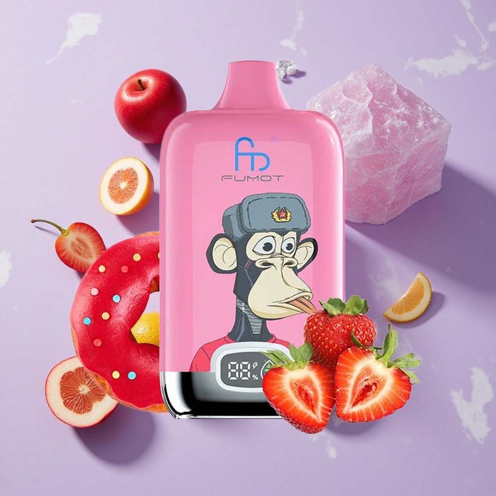 Lush Ice Íz Fumot Tornado Digital Box 12000 Puffs Eldobható e-cigaretta 20ml E-Liquid és 550mAh Felhasználható akkumulátor