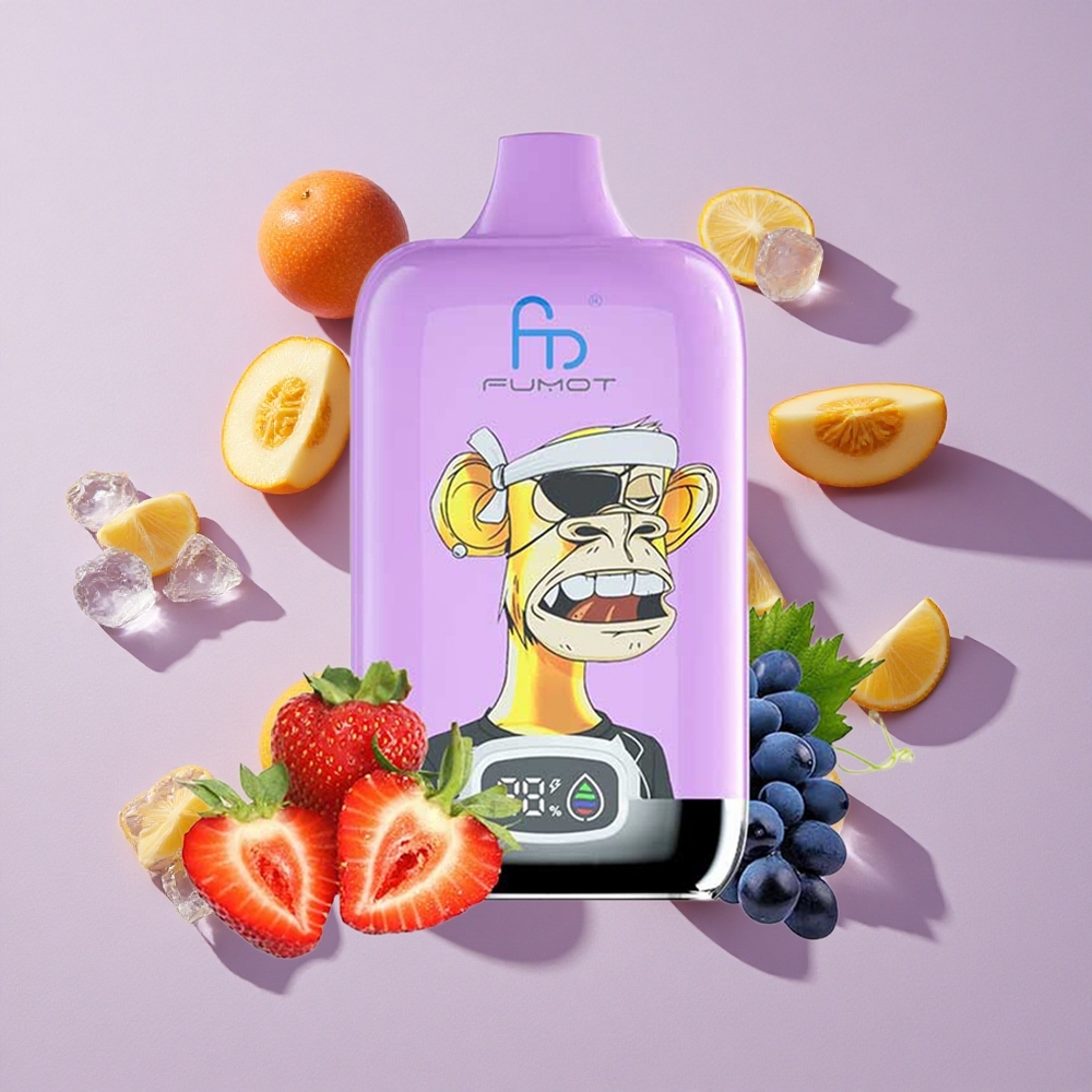 Mangó Jégen Fumot Tornado Digital Box 12000 Puffs eldobható e-cigaretta 20ml E-Liquid, 550mAh újratölthető akkumulátor