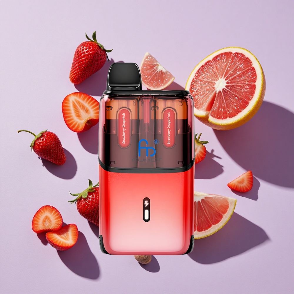 Eper-Grépfruit és Eper-Sárkánygyümölcs Fumot Ultra T32000 Eldobható Vape 32000 Puffspuff és 800mAh Akkumulátor