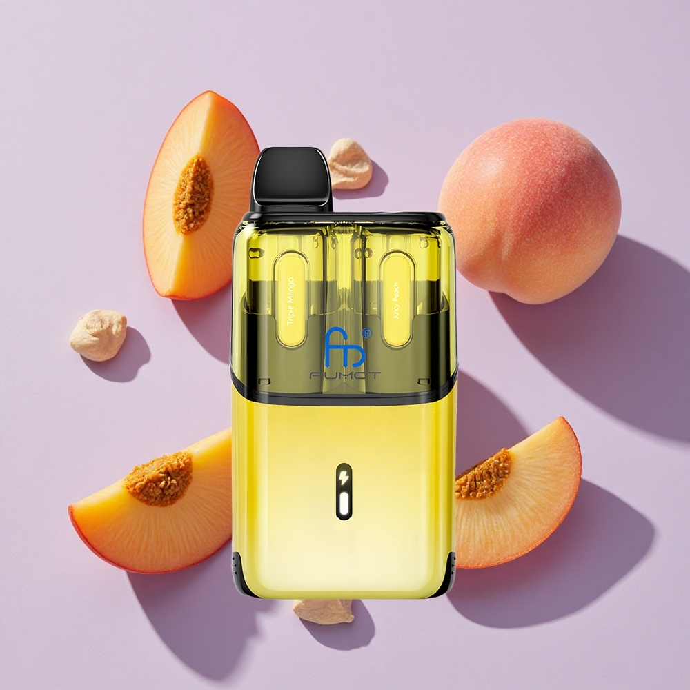 Hármas Mango - Lédús Őszibarack Fumot Ultra T32000 Eldobható E-cigaretta 32000 Slukk és 800mAh Akkumulátor