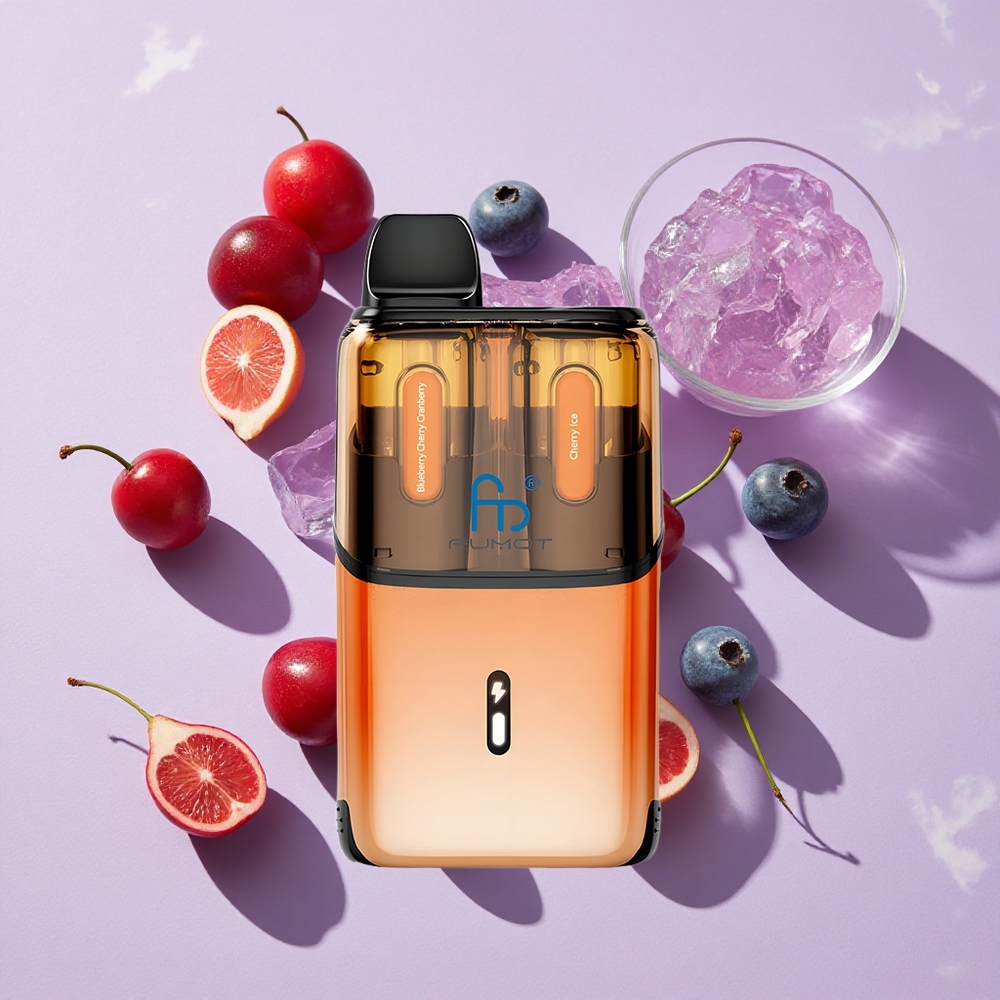 Áfonya Cseresznye Vadszeder - Cseresznye Jég Fumot Ultra T32000 Eldobható Vape 32000 Szájrántás 800mAh Akkumulátor