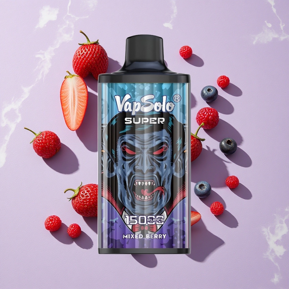 Kevert Bogyók Vapsolo Super 15000 Puffs (40ml E-Liquid, 850mah Mesh Coil) Eldobható E-cigaretta