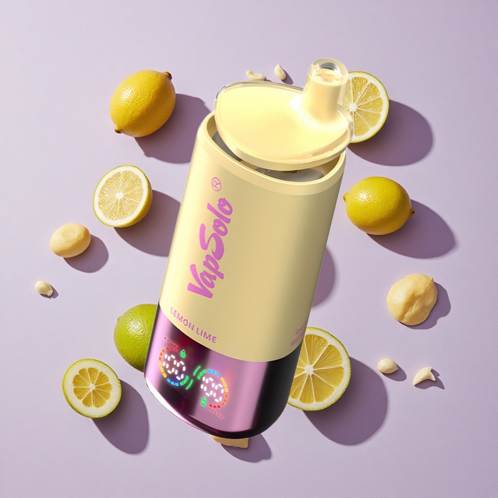 Citrom-Lime VapSolo Triple 30000 Puffs elszívható e-cigaretta, 40 ml e-liquid, 20/50mg/ml nikotinerősség