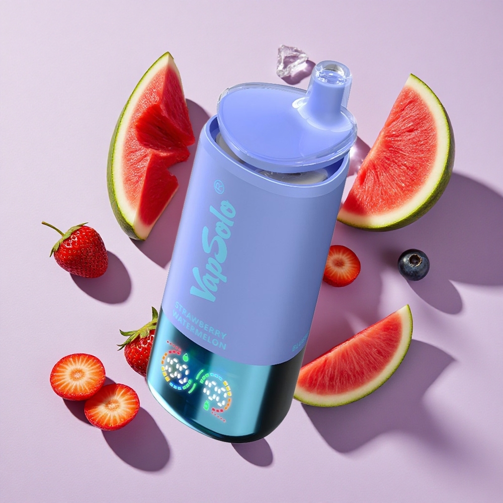 Eper görögdinnye & áfonya jég VapSolo Triple 30000 Puffs teljesítmény: 30000 Puffs E-liquid: 40ml