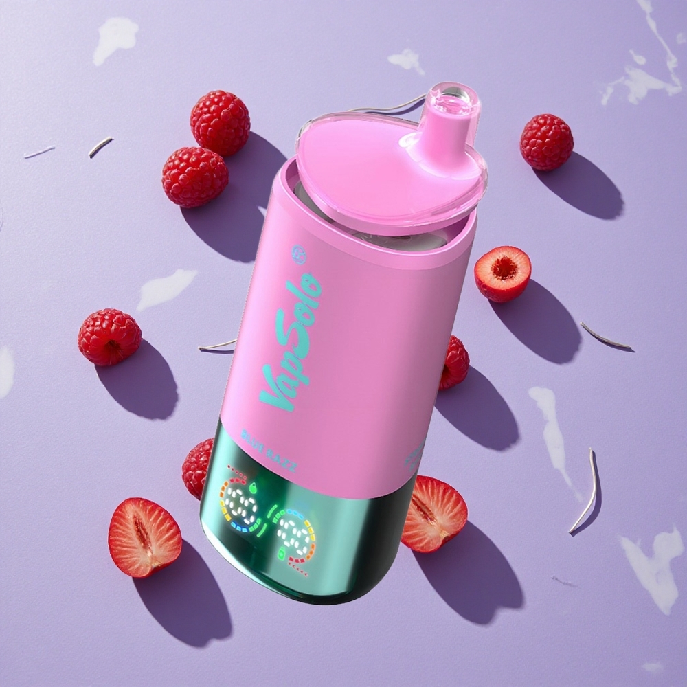 Kék Ribizli VapSolo Triple 30000 Puffs eldobható e-cigaretta, 40ml e-liquide, 3 olajtartály