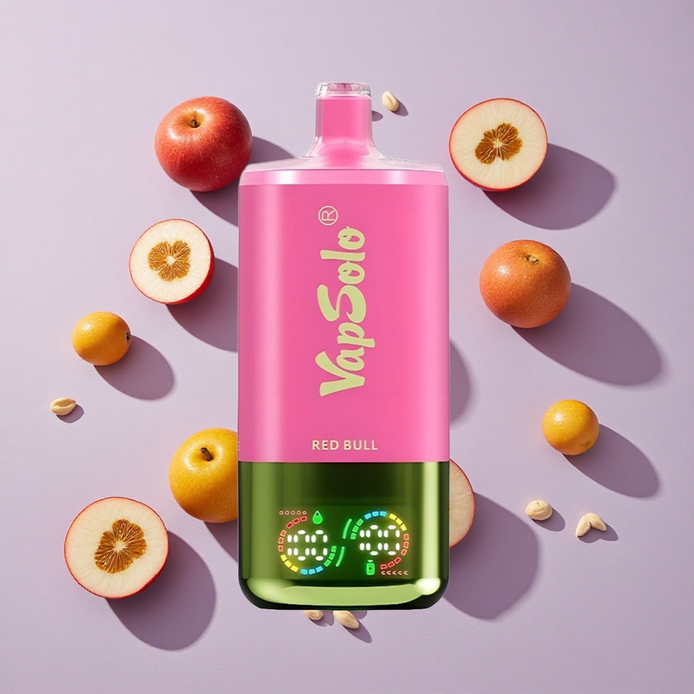 Red Bull ízű VapSolo Triple 30000 Puffs Eldobható E-cigaretta, 40ml E-liquid, 3 olajtartály