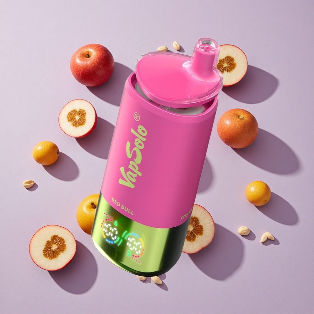 Red Bull ízű VapSolo Triple 30000 Puffs Eldobható E-cigaretta, 40ml E-liquid, 3 olajtartály